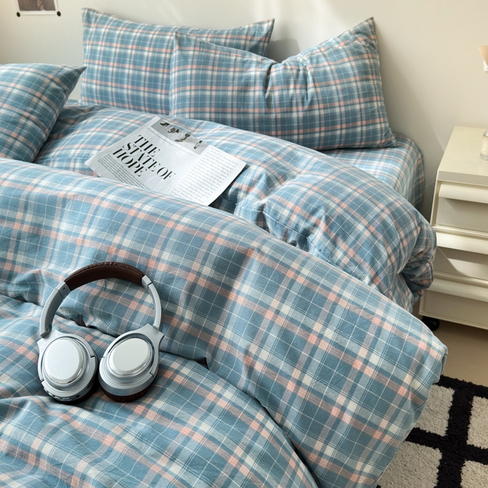 91家纺网 家纺一手货源 找家纺 清雅福 2025新款全棉A类水洗棉单枕套 映像·兰