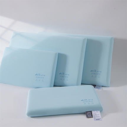 91家纺网 家纺一手货源 找家纺 织布人 2024新款记忆枕A类牛奶丝AIR透气零压慢回弹记忆枕头枕芯 AIR透气记忆枕-蓝色30*50cm/一只