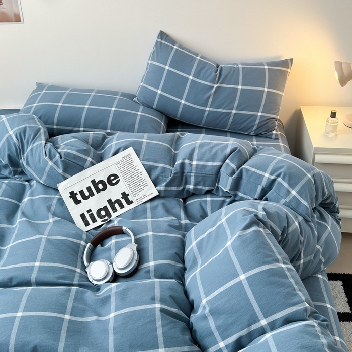 91家纺网 家纺一手货源 找家纺 清雅福 2025新款全棉A类水洗棉单枕套 米莱·灰