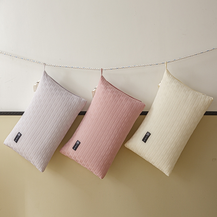 91家纺网 家纺一手货源 找家纺 织布人 2024新款枕芯A类华夫格美眠枕头高回弹不变形护颈助眠羽丝绒枕芯 A类华夫格美眠枕-白色48*74cm中枕/对