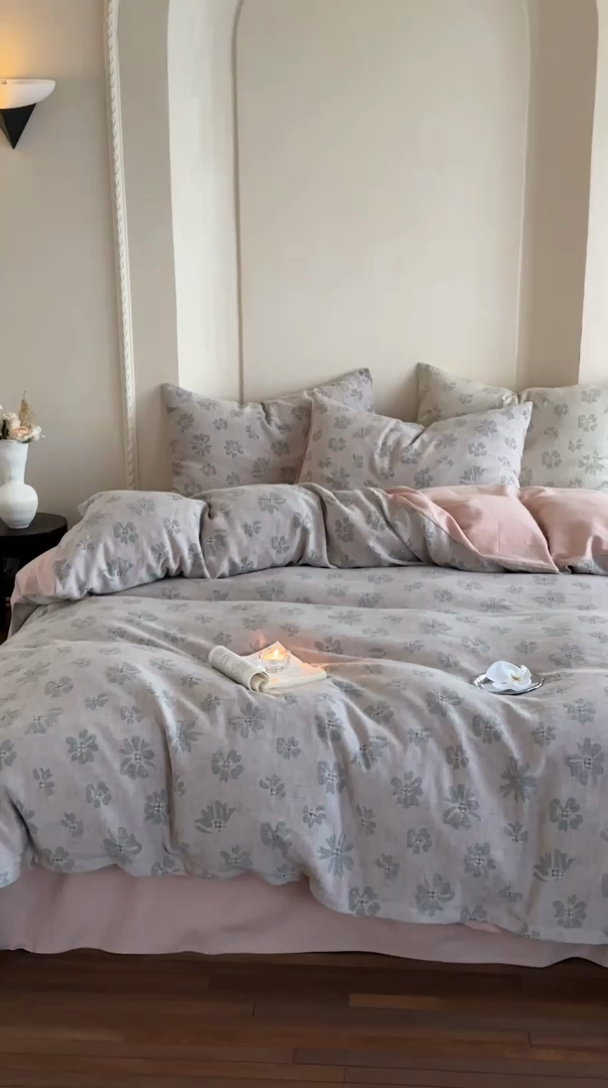 91家纺网 家纺一手货源 找家纺 （总）云上 2024新款卡丽兰色织大提花四件套