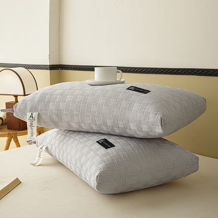 91家纺网 家纺一手货源 找家纺 （总）织布人 2024新款枕芯A类华夫格美眠枕头高回弹不变形护颈助眠羽丝绒枕芯