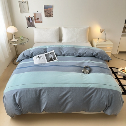 91家纺网 家纺一手货源 找家纺 清雅福 2024新款全棉A类水洗棉单品被套 米亚