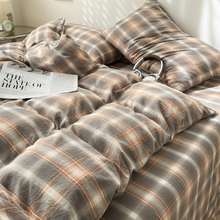 91家纺网 家纺一手货源 找家纺 （总）清雅福 2024新款全棉A类水洗棉四件套单被套