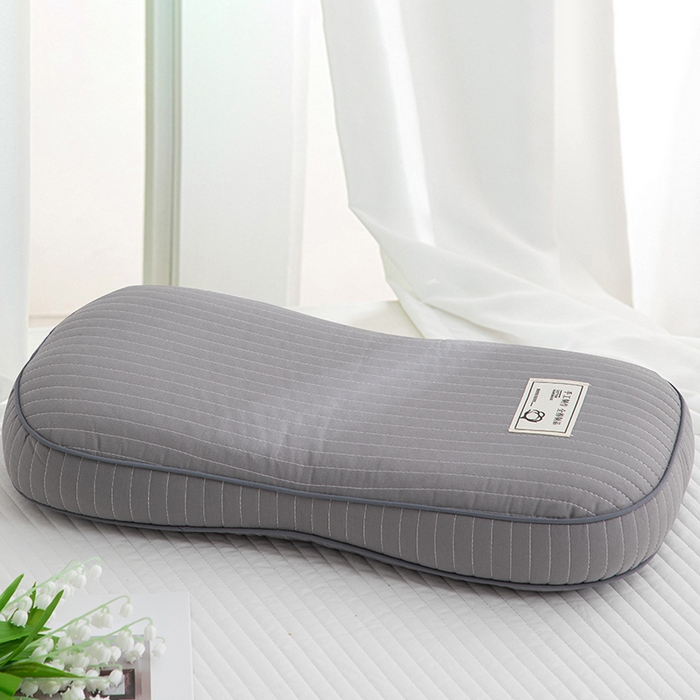 91家纺网 家纺一手货源 找家纺 织布人 2024新款荞麦枕升级全棉韩式砂洗面包枕磨毛简约全荞麦壳枕头枕芯 简约磨毛砂洗面包枕-灰色