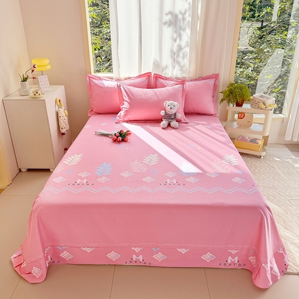 91家纺网 家纺一手货源 找家纺 （总）家贝爱 2024新款JBA加厚圆角纯棉磨毛床单