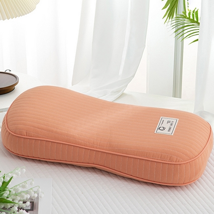 91家纺网 家纺一手货源 找家纺 织布人 2024新款荞麦枕升级全棉韩式砂洗面包枕磨毛简约全荞麦壳枕头枕芯 升级全棉S型砂洗面包枕-桔色