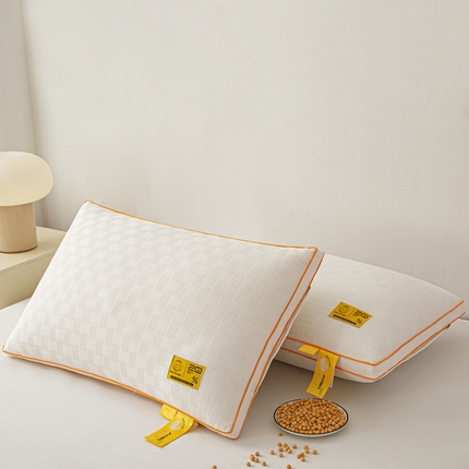 91家纺网 家纺一手货源 找家纺 （总）织布人 2024新款枕芯华夫格大豆舒柔枕头高回弹护颈椎助睡眠羽丝绒枕芯