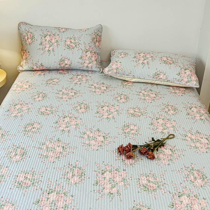 91家纺网 家纺一手货源 找家纺 寝居阁 2024新款13372全棉纯棉大豆纤维夹棉床笠 茜茜公主