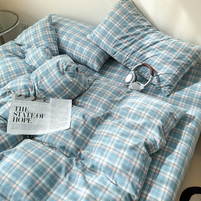 91家纺网 家纺一手货源 找家纺 清雅福 2025新款全棉A类水洗棉单枕套 映像·兰