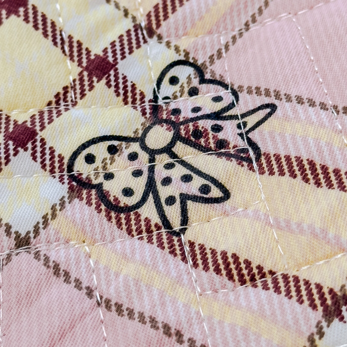 91家纺网 家纺一手货源 找家纺 寝居阁 2024新款13372全棉纯棉大豆纤维夹棉床笠 爱心蝴蝶