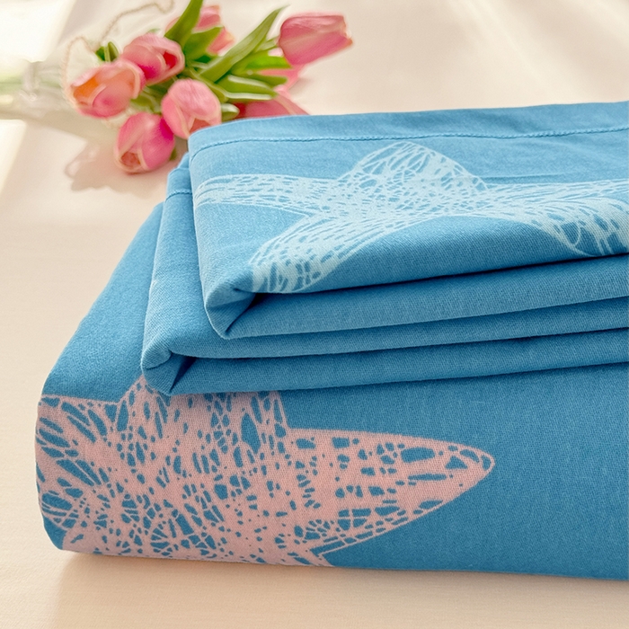 91家纺网 家纺一手货源 找家纺 家贝爱 2024新款JBA加厚圆角纯棉磨毛床单 海之星