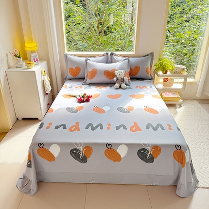 91家纺网 家纺一手货源 找家纺 （总）家贝爱 2024新款JBA加厚圆角纯棉磨毛床单