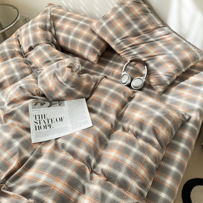 91家纺网 家纺一手货源 找家纺 （总）清雅福 2024新款全棉A类水洗棉四件套单被套