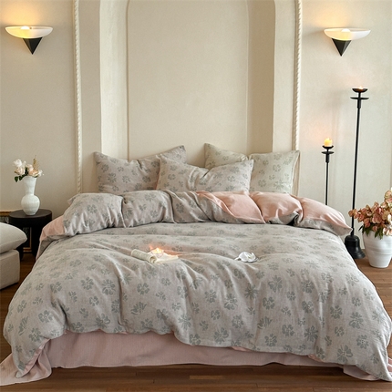 91家纺网 家纺一手货源 找家纺 （总）云上 2024新款卡丽兰色织大提花四件套