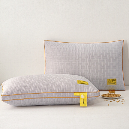 91家纺网 家纺一手货源 找家纺 （总）织布人 2024新款枕芯华夫格大豆舒柔枕头高回弹护颈椎助睡眠羽丝绒枕芯