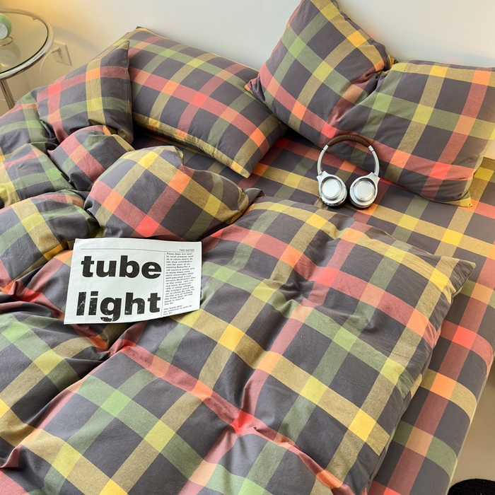 91家纺网 家纺一手货源 找家纺 清雅福 2025新款全棉A类水洗棉单枕套 晴空·灰