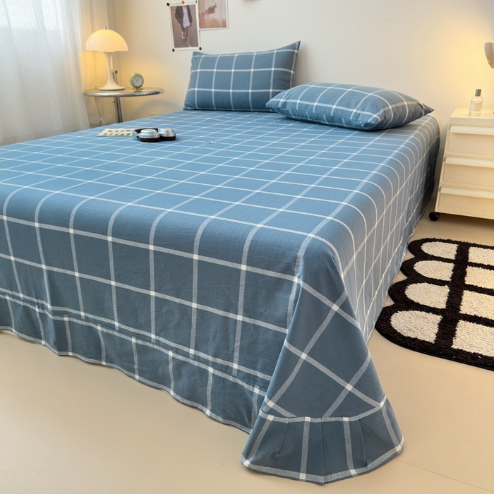 91家纺网 家纺一手货源 找家纺 清雅福 2024新款全棉A类水洗棉单品被套 米莱-灰