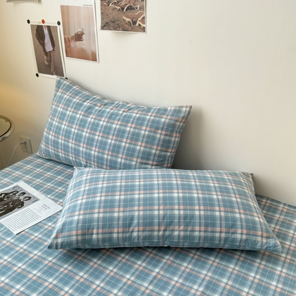 清雅福 2025新款全棉A类水洗棉单枕套 映像·兰