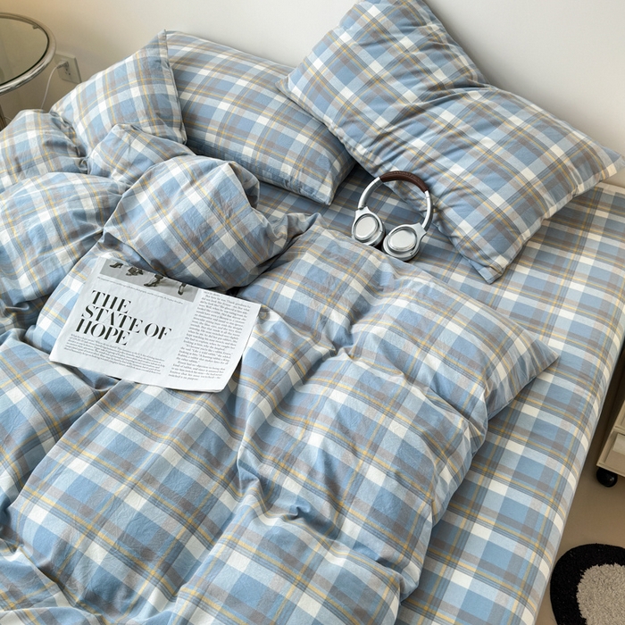 91家纺网 家纺一手货源 找家纺 清雅福 2025新款全棉A类水洗棉单枕套 简兮·兰