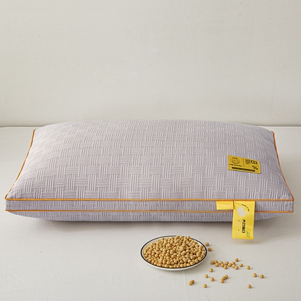 91家纺网 家纺一手货源 找家纺 （总）织布人 2024新款枕芯华夫格大豆舒柔枕头高回弹护颈椎助睡眠羽丝绒枕芯