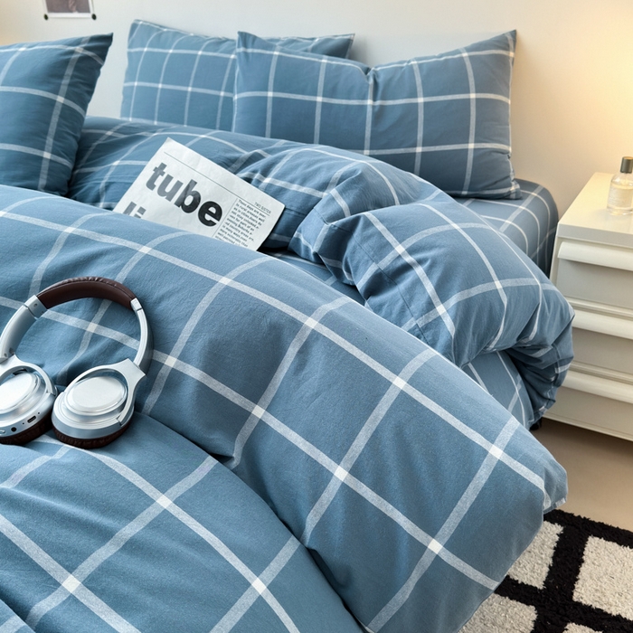 91家纺网 家纺一手货源 找家纺 清雅福 2025新款全棉A类水洗棉单枕套 米莱·灰