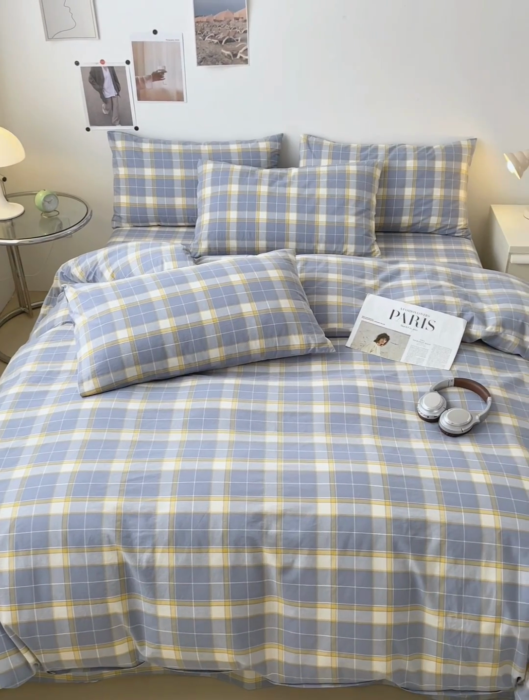 91家纺网 家纺一手货源 找家纺 清雅福 2024新款全棉A类水洗棉单品被套 初春格-兰