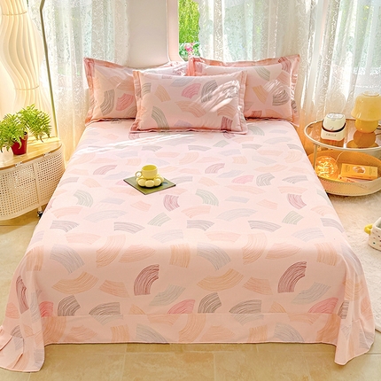 家贝爱 2024新款JBA加厚圆角纯棉磨毛床单 漫彩