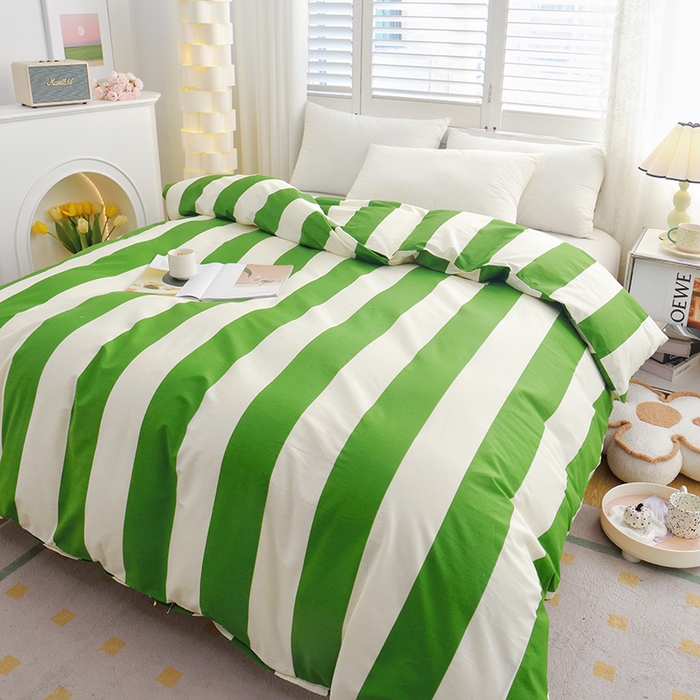 91家纺网 家纺一手货源 找家纺 启优 2024新款1370全棉被套 林西绿