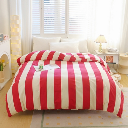 启优 2024新款1370全棉被套 林西红