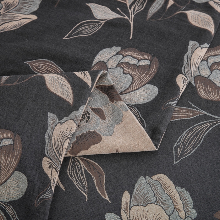 91家纺网 家纺一手货源 找家纺 鲁爱 2025新款全棉色织双层纱纽扣款四件套 花夕