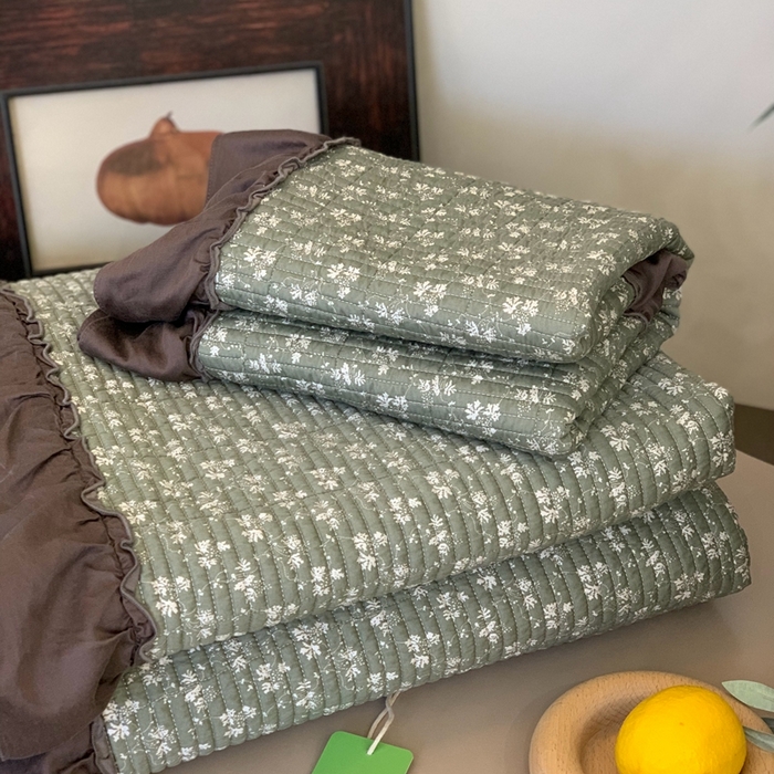 91家纺网 家纺一手货源 找家纺 汇庭 2024新款-天丝棉印花床盖三件套系列 苏美尔庄园