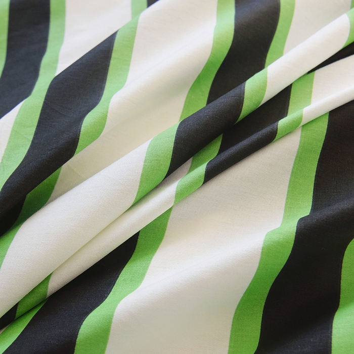 91家纺网 家纺一手货源 找家纺 启优 2024新款1370全棉被套 黑绿条纹