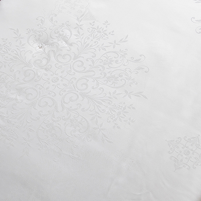 91家纺网 家纺一手货源 找家纺 鑫田 提花蚕丝被黄金丝长丝柞蚕丝春秋被双人子母被冬被礼品被夏凉被 白色