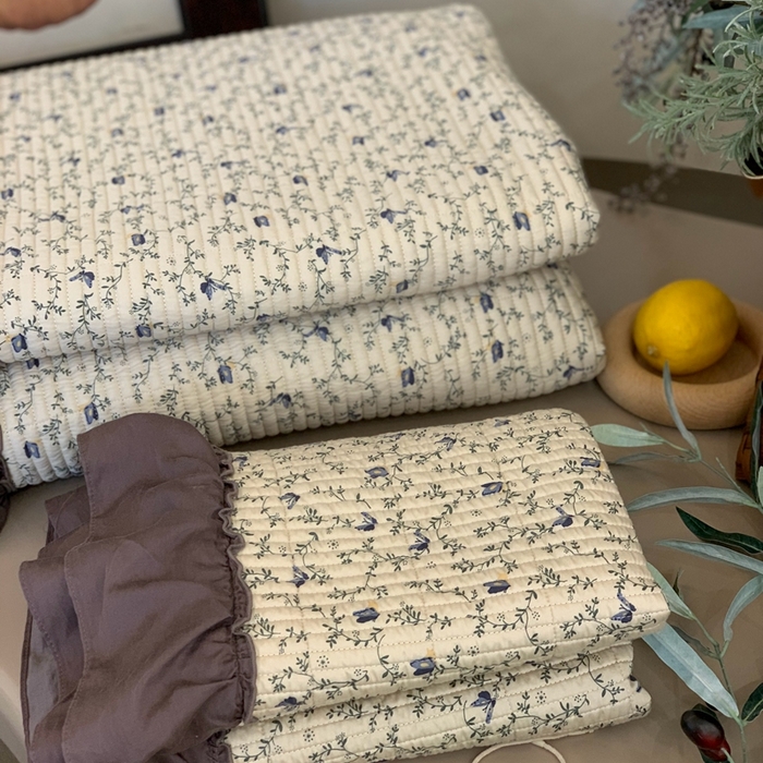 91家纺网 家纺一手货源 找家纺 汇庭 2024新款-天丝棉印花床盖三件套系列 斯嘉庄园