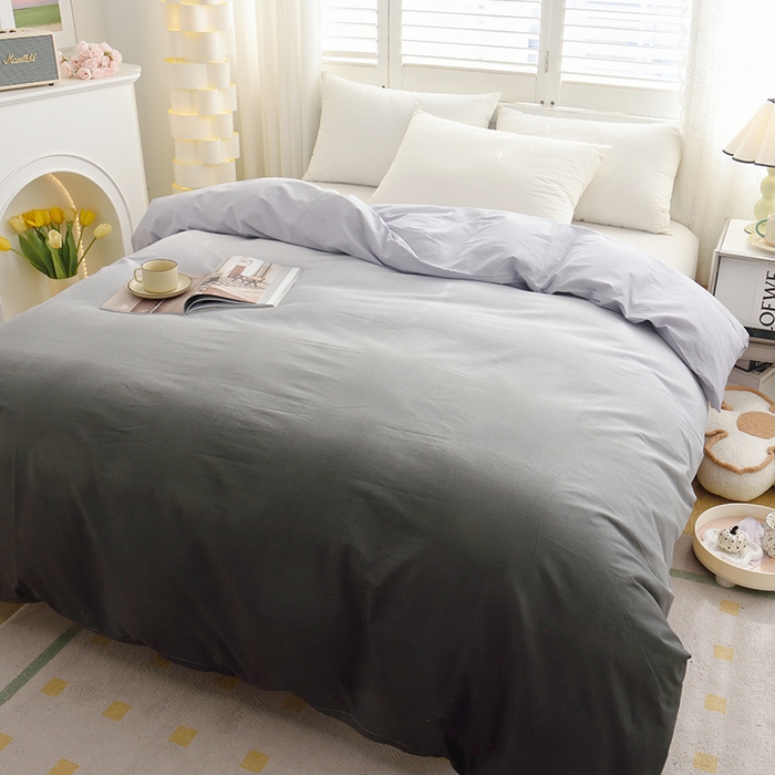 91家纺网 家纺一手货源 找家纺 启优 2024新款1370全棉被套 秘境灰