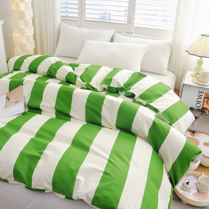 91家纺网 家纺一手货源 找家纺 启优 2024新款1370全棉被套 林西绿