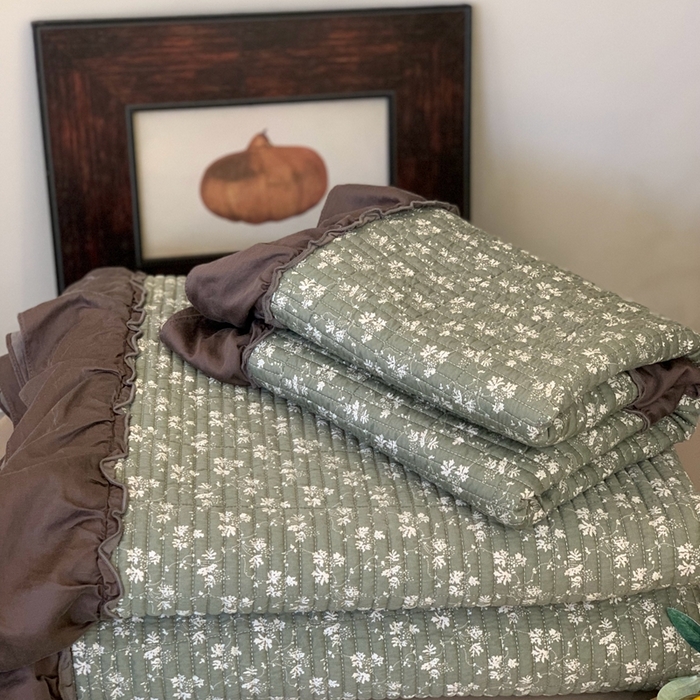 91家纺网 家纺一手货源 找家纺 汇庭 2024新款-天丝棉印花床盖三件套系列 苏美尔庄园