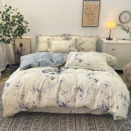 91家纺网 家纺一手货源 找家纺 （总）橙艺家居 2024新款铂金柔棉全棉印花四件套