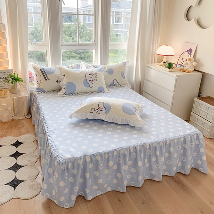 91家纺网 家纺一手货源 找家纺 （总）玉元坊 2025年新款13372 40支1.2m1.5米1.8*2全棉纯棉床裙