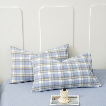 91家纺网 家纺一手货源 找家纺 （总）美梦莱 2024新款高支全棉色织水洗棉枕套（支持一件代发）