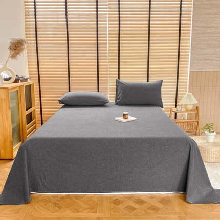 91家纺网 家纺一手货源 找家纺 （总）美梦莱 2024新款A类全棉色织水洗棉床单 单品系列（支持一件代发）