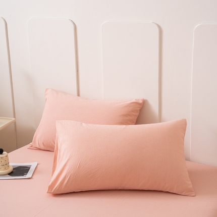 91家纺网 家纺一手货源 找家纺 （总）美梦莱 2024新款高支全棉色织水洗棉枕套（支持一件代发）