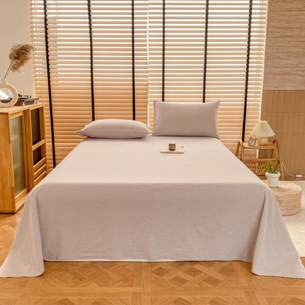 91家纺网 家纺一手货源 找家纺 （总）美梦莱 2024新款A类全棉色织水洗棉床单 单品系列（支持一件代发）