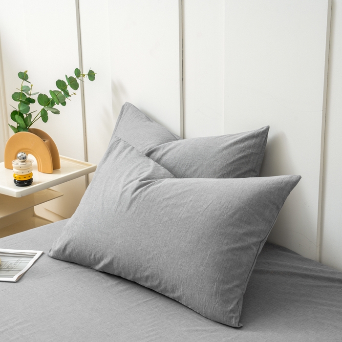 91家纺网 家纺一手货源 找家纺 （总）美梦莱 2024新款高支全棉色织水洗棉枕套（支持一件代发）