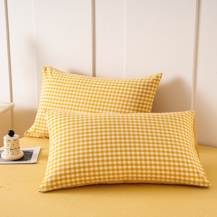 91家纺网 家纺一手货源 找家纺 （总）美梦莱 2024新款高支全棉色织水洗棉枕套（支持一件代发）