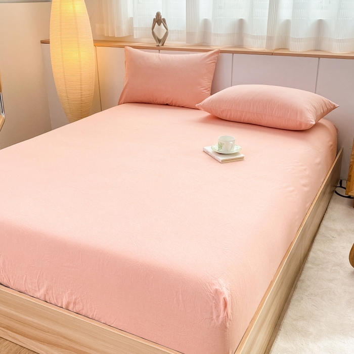 91家纺网 家纺一手货源 找家纺 （总）美梦莱 2023新款A类全棉色织水洗棉系列单品床笠（支持一件代发）