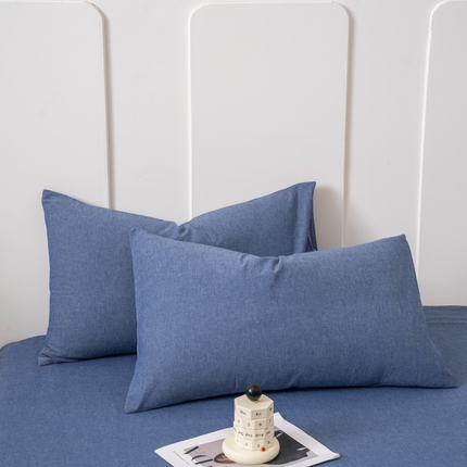 91家纺网 家纺一手货源 找家纺 （总）美梦莱 2024新款高支全棉色织水洗棉枕套（支持一件代发）