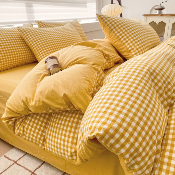 91家纺网 家纺一手货源 找家纺 （总）美梦莱 2024新款A类全棉色织水洗棉单被套（支持一件代发）