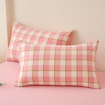 91家纺网 家纺一手货源 找家纺 （总）美梦莱 2024新款A类全棉色织水洗棉单品系列-单枕套